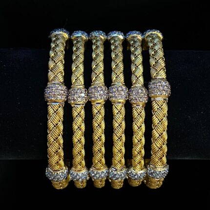 Gold Bangles - B00073