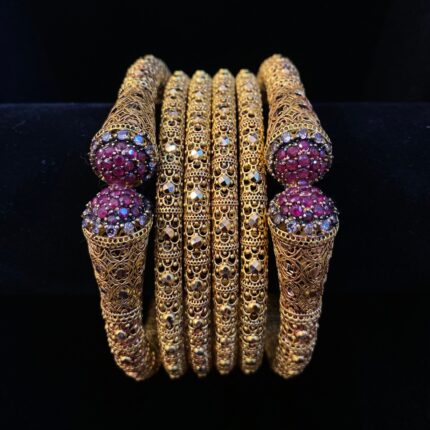 Gold Bangles - B00049